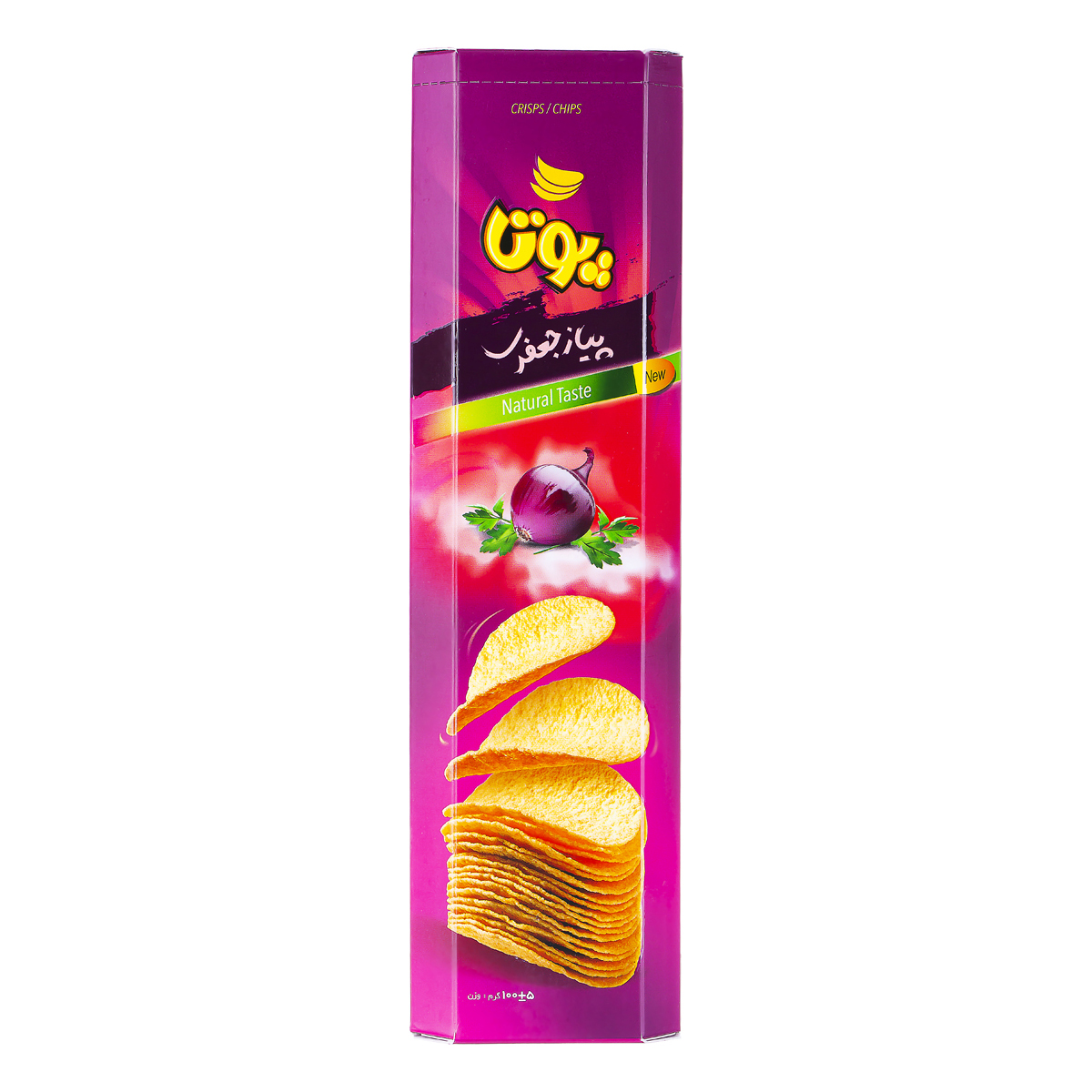 چیپس پوتا پلت پیاز جعفری100g - چیپس پوتا پلت پیاز جعفری100g